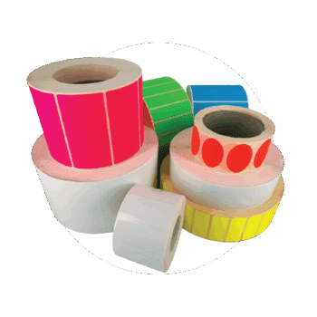 rolls of blank labels