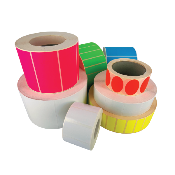rolls of blank labels