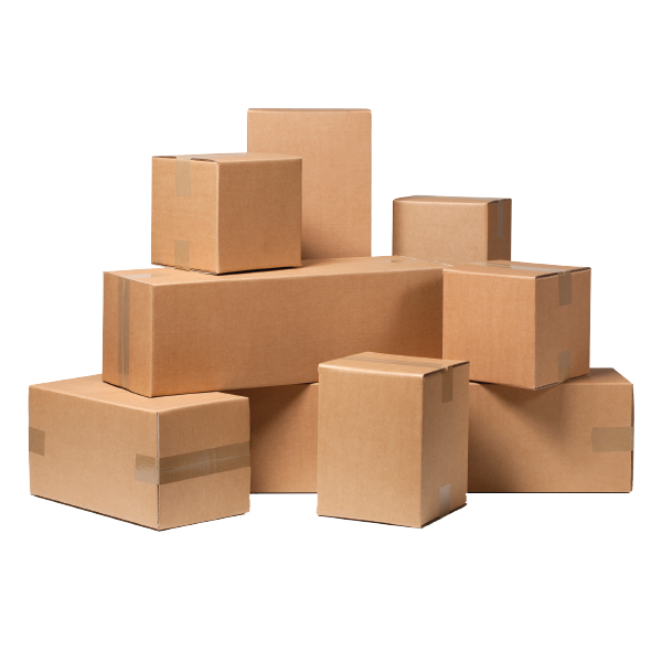 stack of different size cardboard boxes